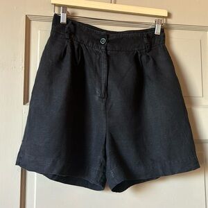 High Waist Black Women's Shorts